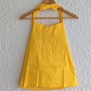 Yellow Polka Dot Halter Top XXL (NWT)
